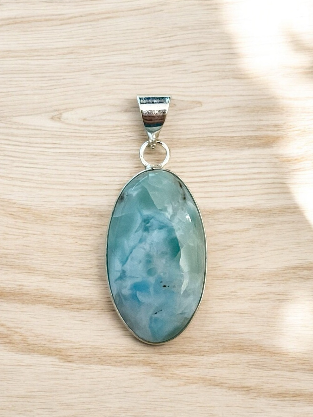 Handmade Larimar Gemstone Pendant